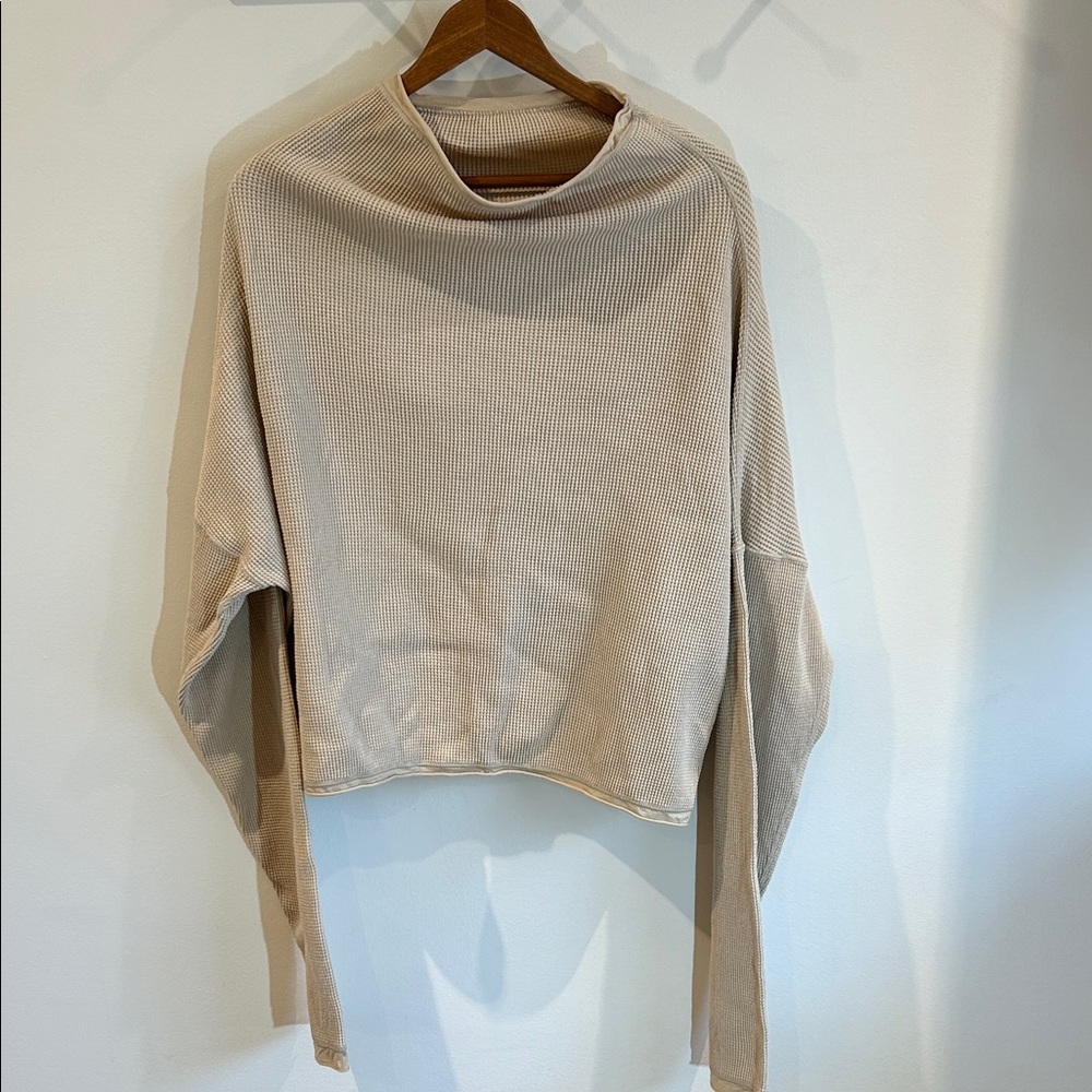 Alabama Chanin waffle Long Sleeve Sweatshirt